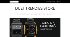 Desktop Screenshot of duettrendies.com
