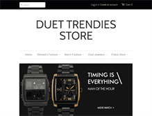 Tablet Screenshot of duettrendies.com